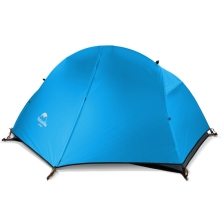 Уцененный товар Палатка 1-местная Naturehike сверхлегкая + коврик NH18A095-D, 210T, голубой, 6975641886471(Витрин. образец)